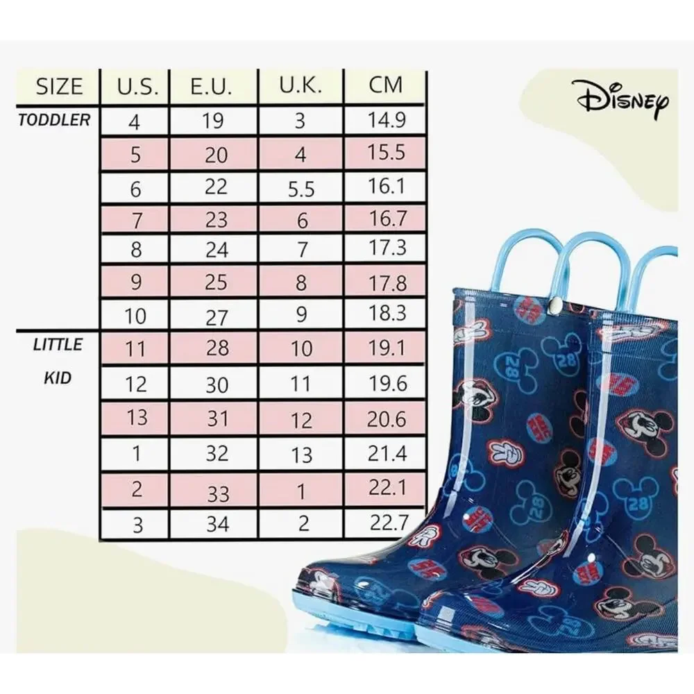 NWOT: Disney Mickey‎ Mouse toddler rainboots